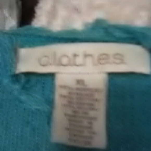 Sweater turquoise and fringy - Picture 4 of 5